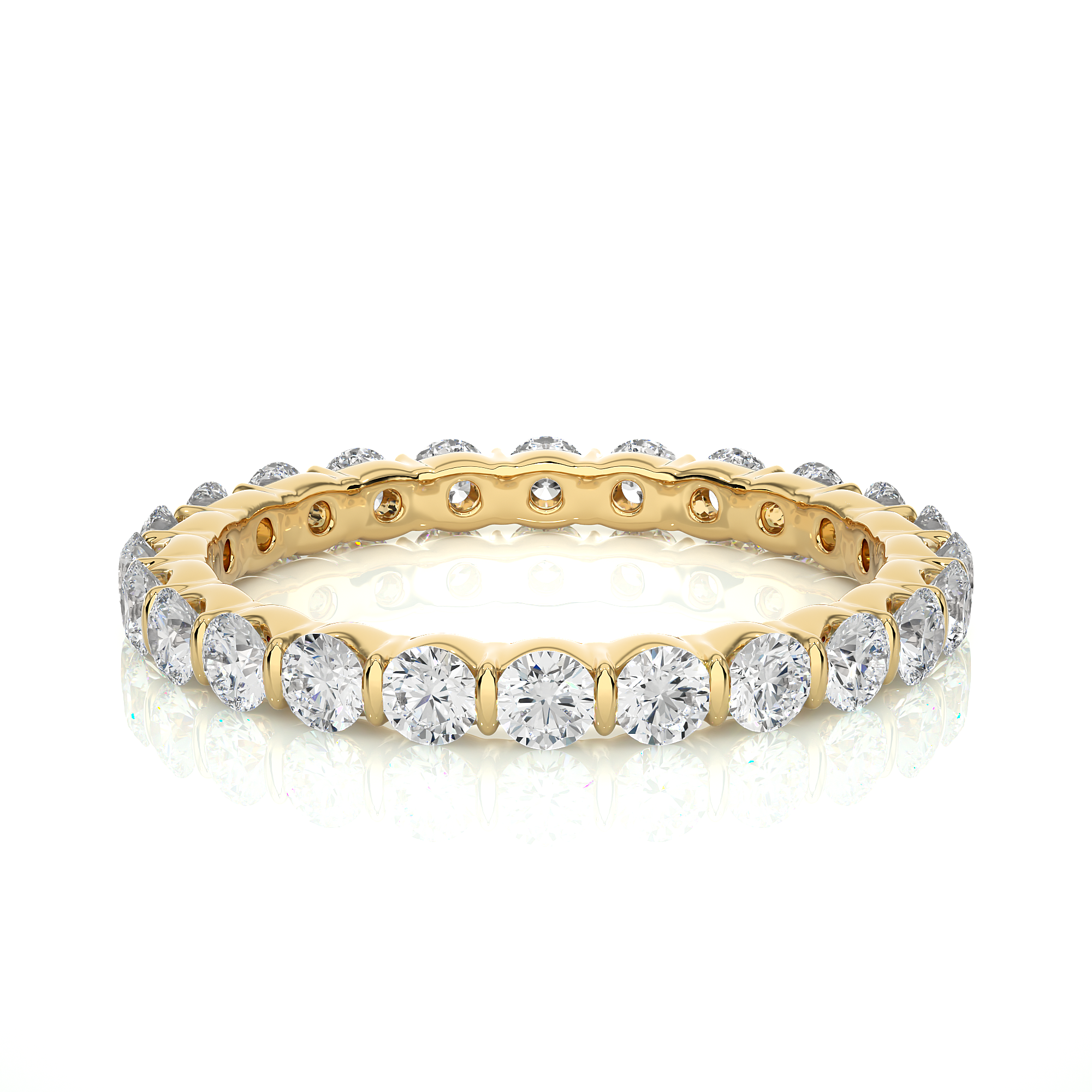1.09 Carat IJ Color VS1 Clarity Diamond Studded Natural Diamond Ring.